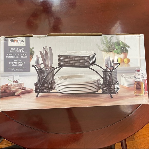 Mesa Inspired Living 4 PIECE DELUXE BUFFET CADDY - Picture 2 of 4